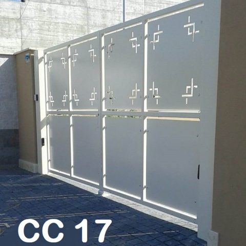 Cancello carrabile in lamiera CC 17
