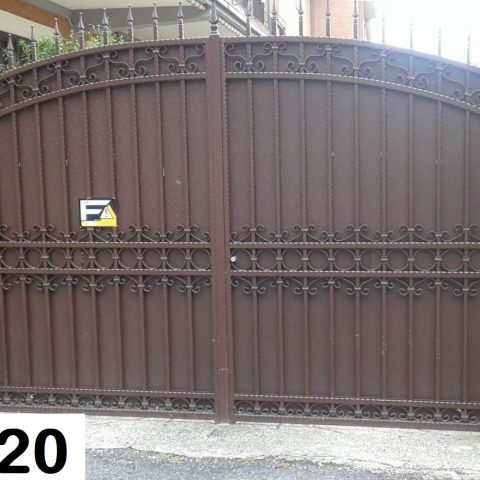 Cancello carrabile in ferro battuto CC 20