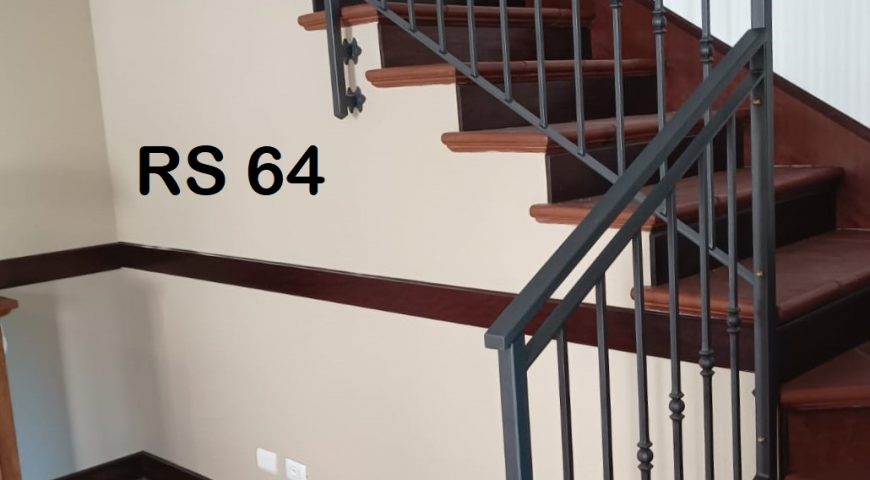 Ringhiera per scala in ferro  battuto RS 64