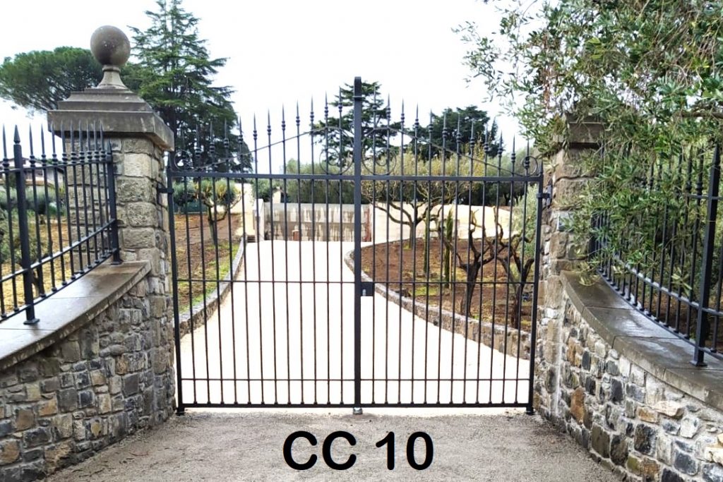 Cancello carrabile in ferro battuto 